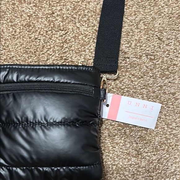 UNNI Black Quilted Crossbody Bag - Picture 2 of 4
